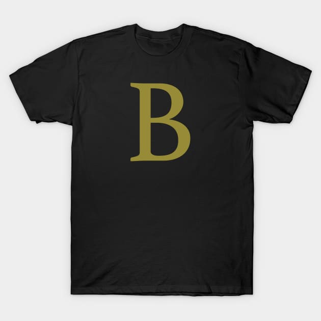 B letter T-Shirt by harrypottervids